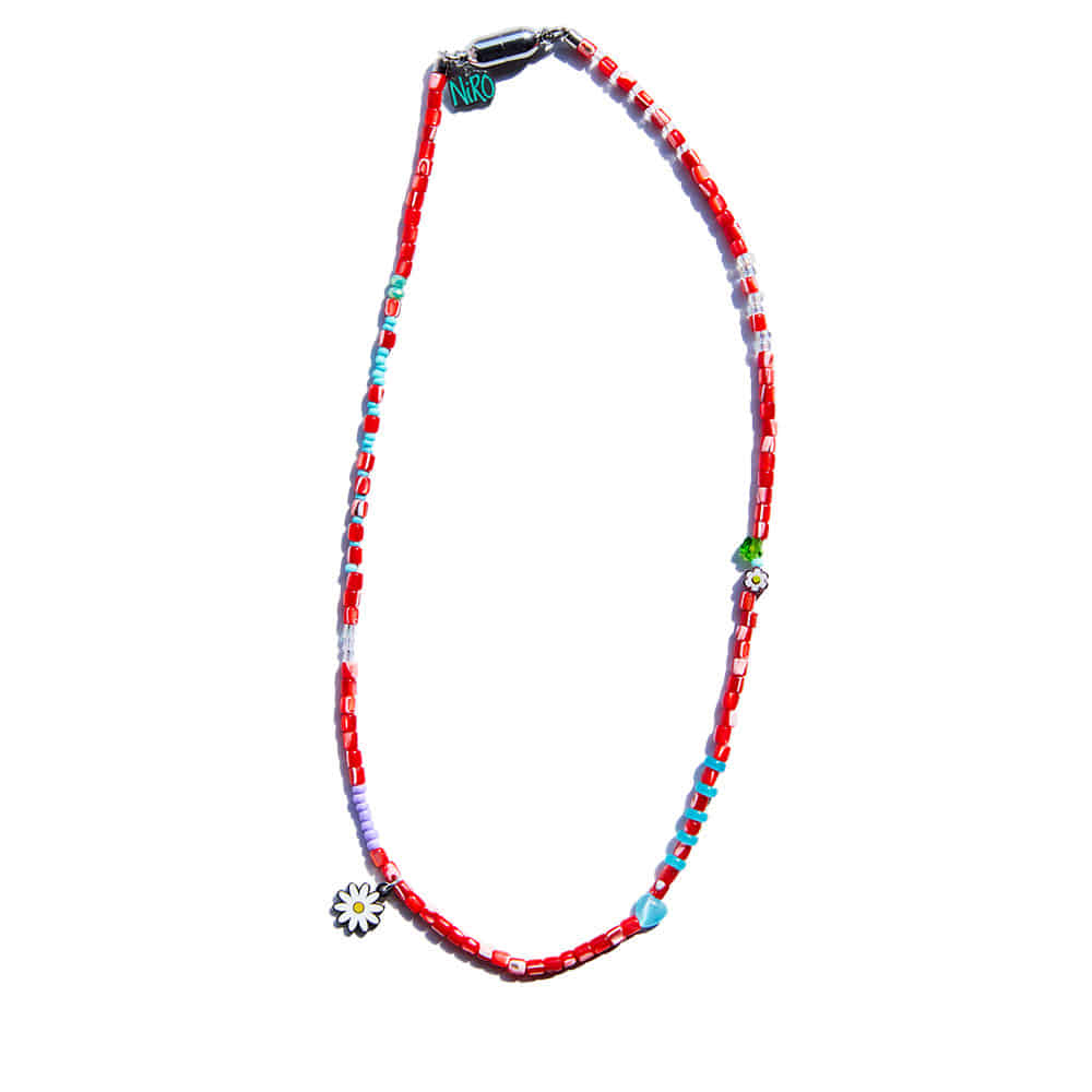 MOTHER OF PEARL DAiSY NECKLACE #118