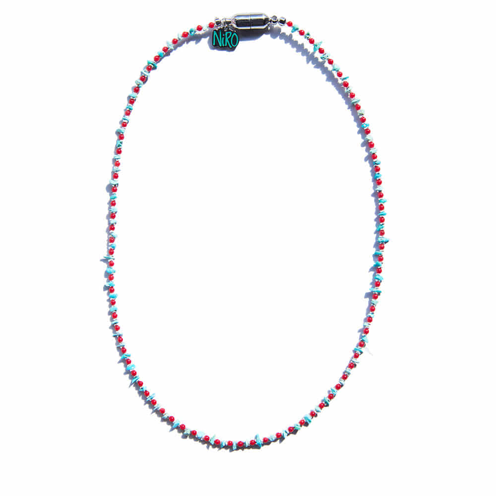 CAREN SiLVER CORAL NECKLACE #119