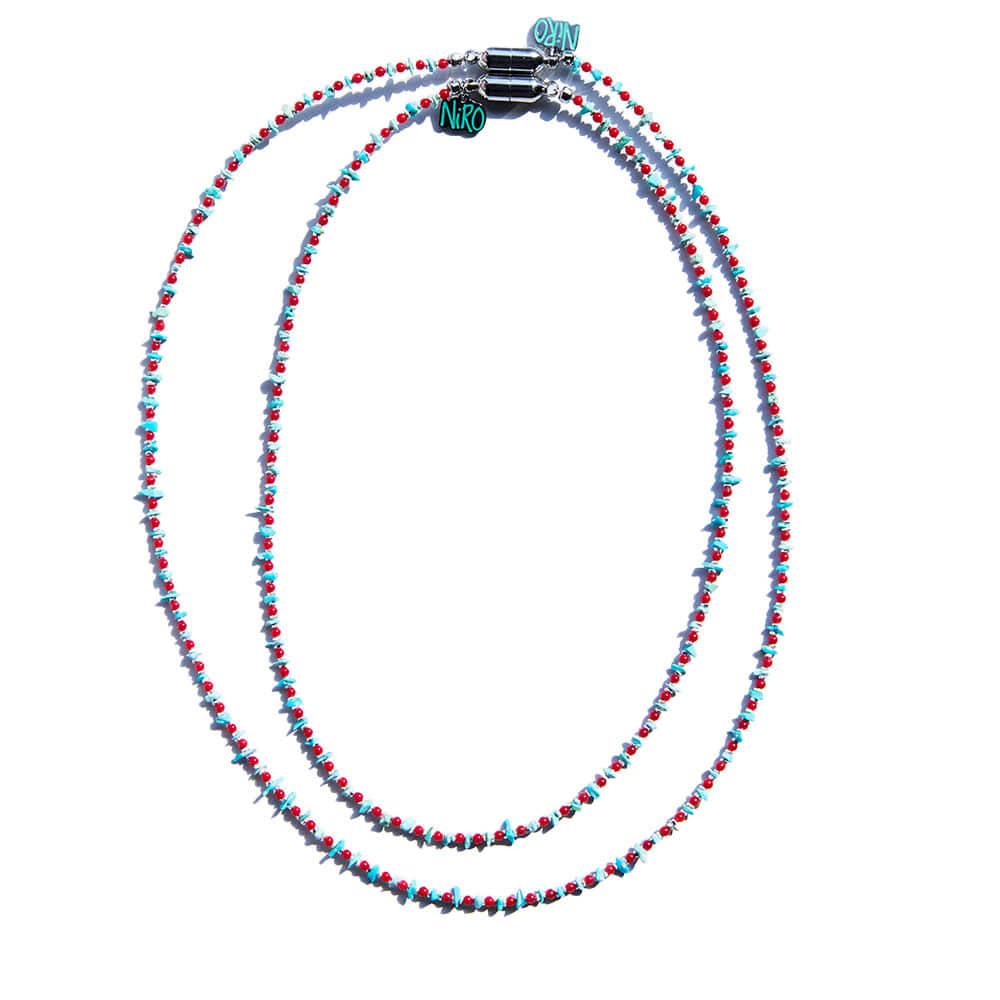 CAREN SiLVER CORAL NECKLACE #119