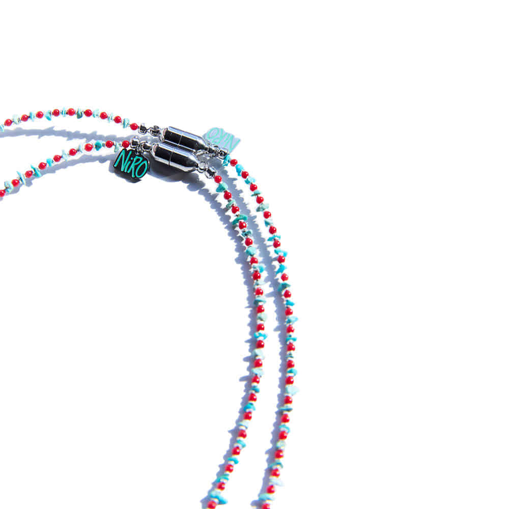 CAREN SiLVER CORAL NECKLACE #119