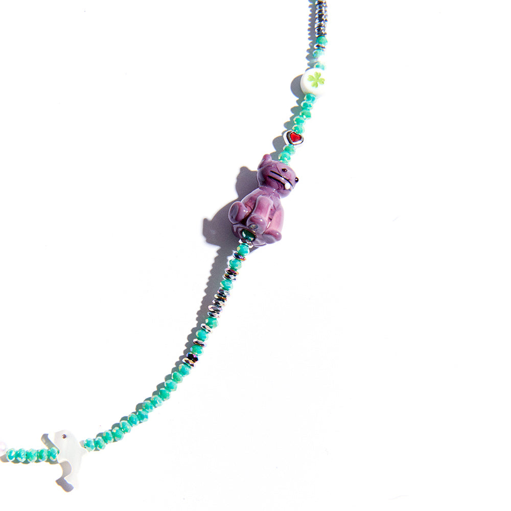 DAiSY ANiMAL BEADS NECKLACE #72
