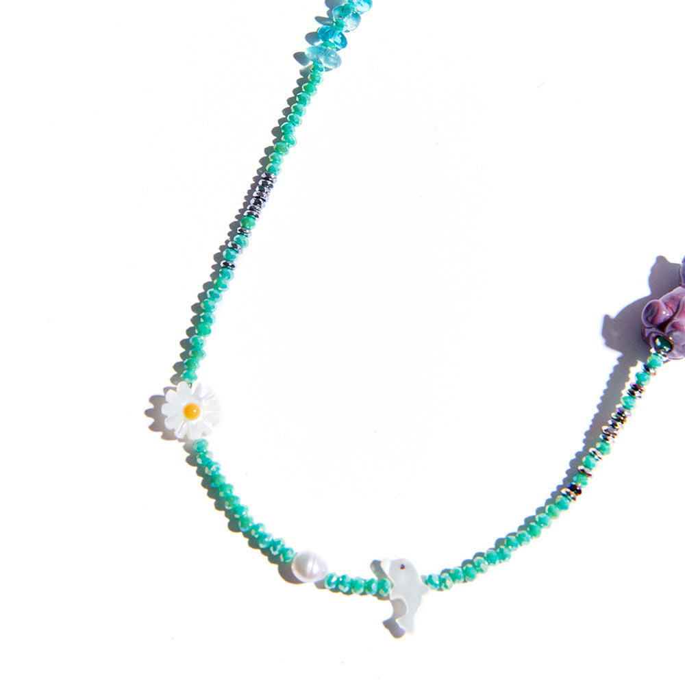DAiSY ANiMAL BEADS NECKLACE #72