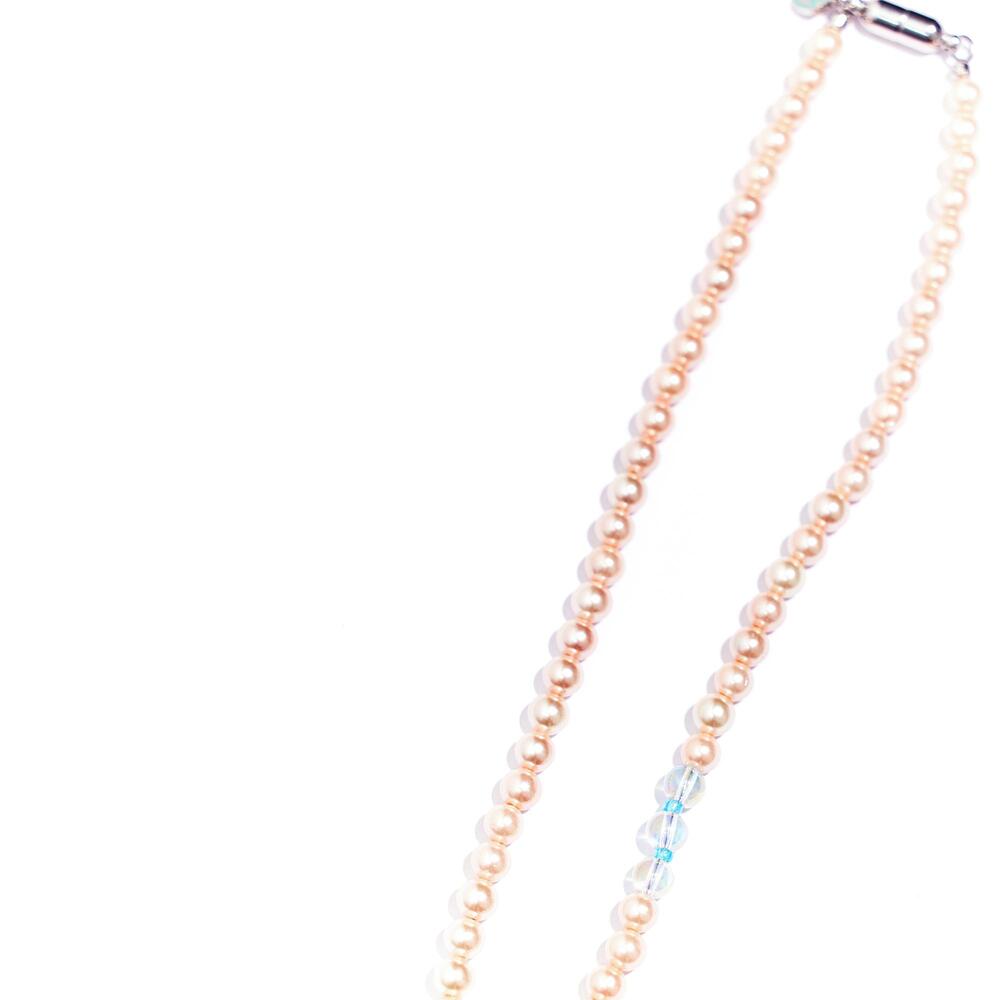MiNT HEART GLASS PEARL NECKLACE #98
