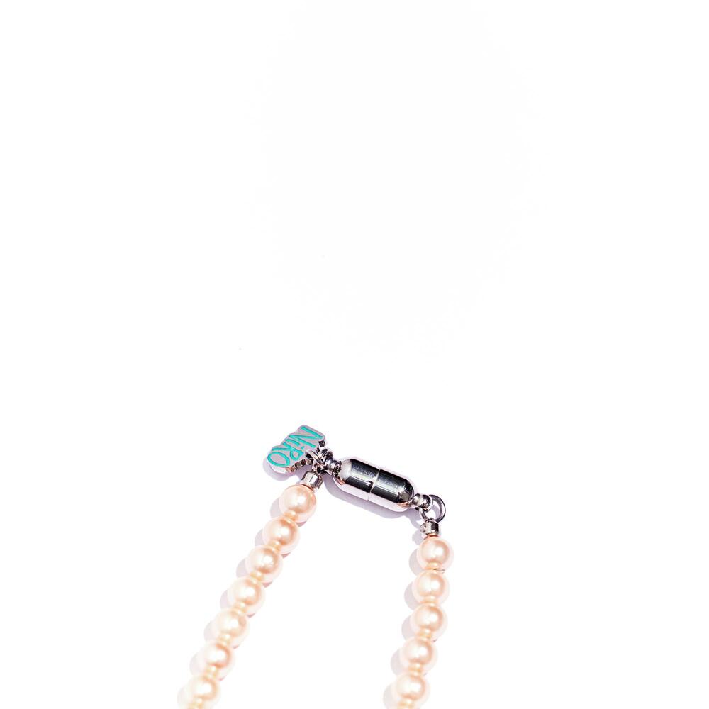 MiNT HEART GLASS PEARL NECKLACE #98
