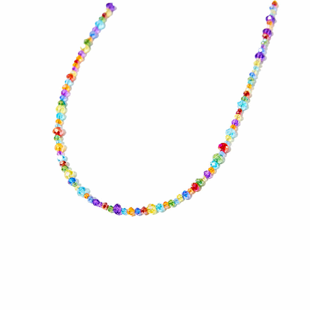 RAiNBOW BLiNG BEADS NECKLACE #57