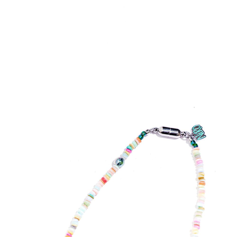 SURGiCAL HEART COLORFUL MOTHER OF PEARL NECKLACE #97