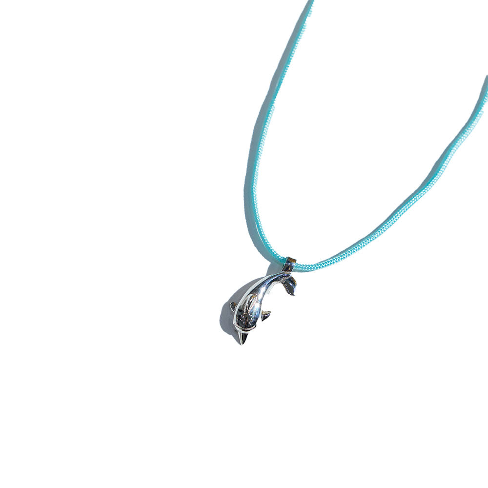 SiLVER DOLPHiN NECKLACE #112